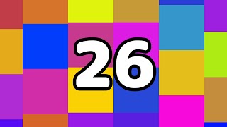 26 Seconds Timer ‐ Countdown Colorful Tiles