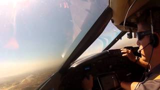 GoPro CL601 Takeoff At KSDM Cockpit View With TCAS Resolution Advisory