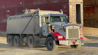 JA AGGREGATES | BARGE LOADING 5500 TONS OF GRAVEL \u0026 SAND | S2•E8 #kenworth #peterbilt #truck