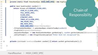 Refactoring into Chain of Responsibility (Poker Hands) - Lesson 13/15