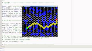 A* implementation for hexogon and normal grids