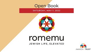Romemu Open Book & Shabbat of the Child - Saturday, May 7, 2022