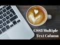 CSS3 multiple text column