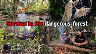 Survive in the deep, dangerous jungle and hunt animals.