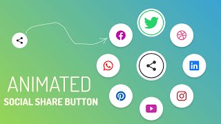 Animated Circular Social Share Menu using Html CSS & Vanilla JavaScript