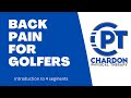 Back Pain for Golfers