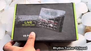 V8 Sound Card Unboxing | V8 Plus Live Sound Card | Live Recording Sound Card V8 Review