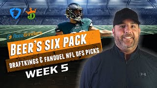 DRAFTKINGS & FANDUEL NFL PICKS WEEK 5 - DFS 6 PACK