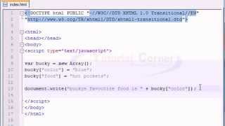 JavaScript Video Tutorial – 35/40. Associative Arrays