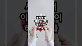 세계에서 이혼을 많이 하는 나라 TOP5