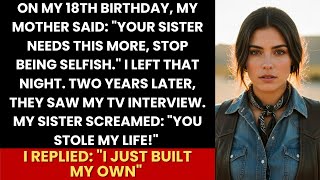 On My Birthday, Mom Said “Your Sister Needs This More”—Two Years Later, My TV Interview Broke Them