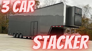 3 CAR STACKER TRAILER! 2024 Intech 44’ Aluminum Stacker Trailer