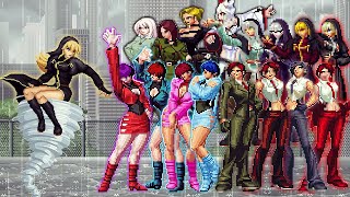 [KOF Mugen] Schlussel-Pre Vs 16 Female Fighter Team