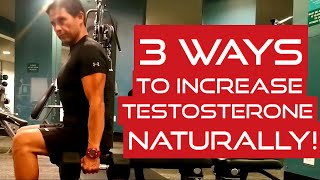 3 WAYS To INCREASE TESTOSTERONE....NATURALLY! ( Try This Now )