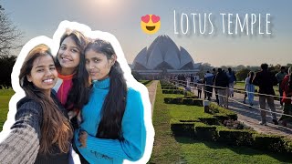 Lotus temple delhi ll we were enjoying to very positive ll they were classmate