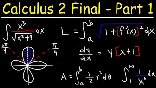 Calculus 2 Final Exam Review -