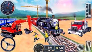 Train Station Road Construction - Railroad Builder Simulator 2021 - Android GamePlay