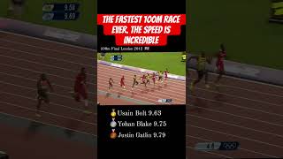 The fastest 100m race ever. The speed is incredible