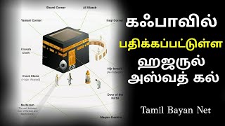 கஃபாவில் பதிக்கப்பட்டுள்ள ஹஜருல் அஸ்வத் கல் | Tamilbayan