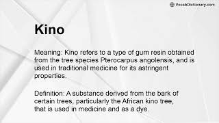 Kino Meaning