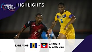 Concacaf Nations League 2022 Highlights | Barbados vs Antigua and Barbuda
