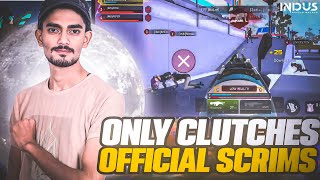 Intense Clutch Moments In Indus Battle Royale Offical Scrims By WsbRane! | @indusgame