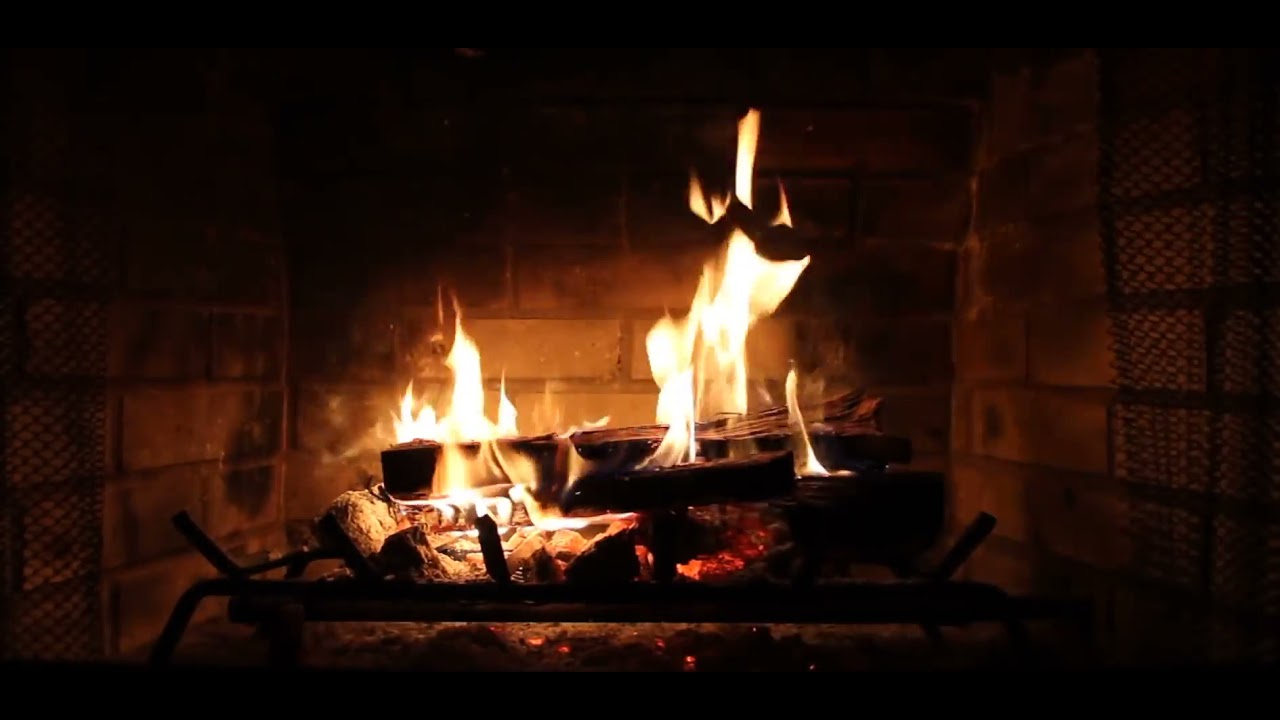 Relaxing & Calming Fireplace Sounds - Burning Fireplace And Crackling ...