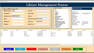 Student Management system in python Part-3 || Library System In Python || Python world || Tkinter