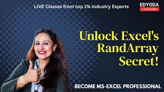 Master Excel's 'RandArray' Function in 5 Steps | Practical Uses