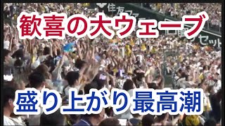 ✨歓喜の大ウェーブで揺れる甲子園✨盛り上がり最高潮