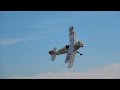 50% scale rc bÜcker jungmeister with radial engine perfect scale flight demonstration