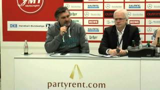 11.02.2015 Pressekonferenz nach dem Spiel MT Melsungen - THW Kiel