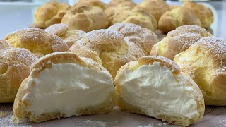 How to make cream puff ( នំបុ័ងគ្រីមពងមាន់​ )