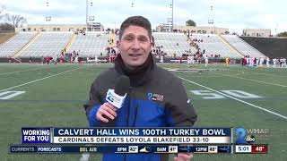 Calvert Hall wins the Brooks Financial Group Turkey Bowl 100