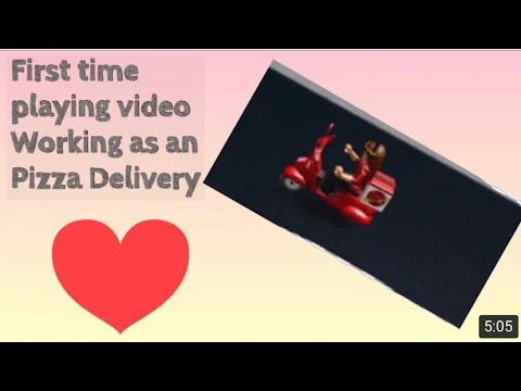 Working As A Pizza Delivery Person (Roblox Bloxburg) - YouTube