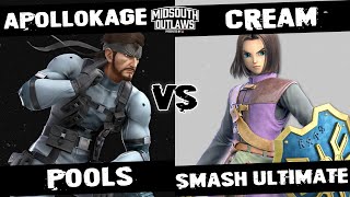 Midsouth Outlaws | ApolloKage (Snake) vs Cream (Hero) | SSBU Pools