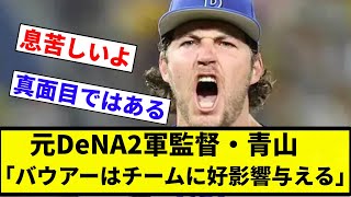 【お前 与えたな】元DeNA2軍監督・青山「バウアーはチームに好影響与える」【プロ野球反応集】【2chスレ】【なんG】