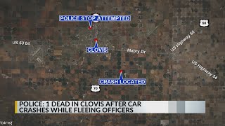 Driver who fled from Clovis Police dies in crash, department says
