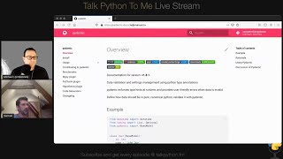 Talk Python + Pydantic - Talk Python to Me Ep.313