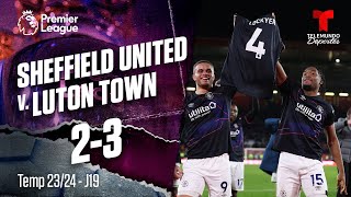 Highlights & Goles: Sheffield United v. Luton Town 2-3 | Premier League | Telemundo Deportes