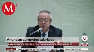 Gobierno anuncia aumentos salariales para servidores públicos