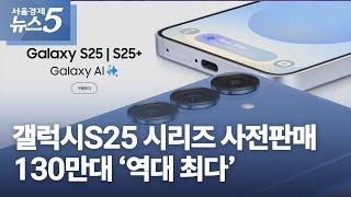 갤럭시S25 시리즈 사전판매 130만대 ‘역대 최다’