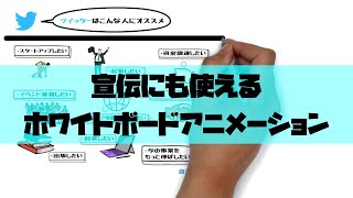 ホワイトボードアニメーションを使った宣伝方法　videoscribe