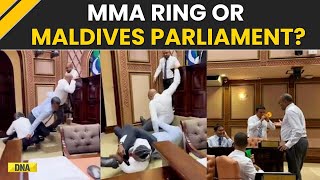 Big Fight In Maldivian Parliament, MPs Punch And Kick One Another In Viral Visuals!