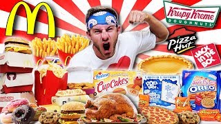 THE ULTIMATE FAST FOOD THANKSGIVING CHEAT DAY! (25,000+ CALORIES)