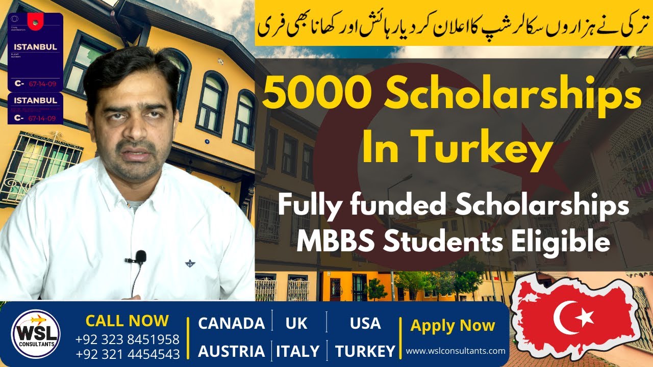 5000 Scholarships In Turkey | Fully Funded Turkey Burslari Scholarship ...