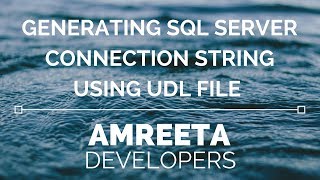 Generating SQL Server Connection String using UDL File