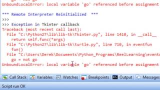 Python Programming: Event Driven Programming II (While Loops)
