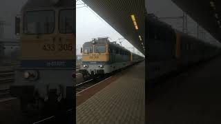 Thanks for the Aux Lights! V43 (3000 series) departing Budapest-Kelenföld with an IC train.