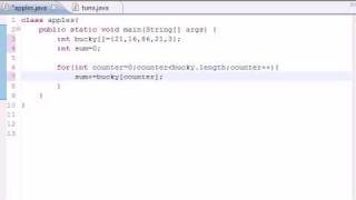 Java Programming Tutorial - 29 - Summing Elements of Arrays.flv